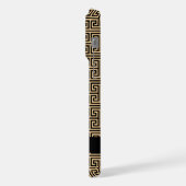 Griechischer Meander Key H Brown, Ihr Name, person iPhone Hülle (Linke Seite)