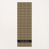 Griechischer Meander Key H Brown, Ihr Name, person Yogamatte (Vorderseite)