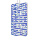 Griechischer Meander Key Square H Pattern Blau Autolufterfrischer (Links)