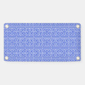 Griechischer Meander Key Square H Pattern Blau Banner (Horizontal)