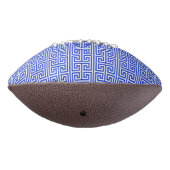 Griechischer Meander Key Square H Pattern Blau Football (Gedreht 270)