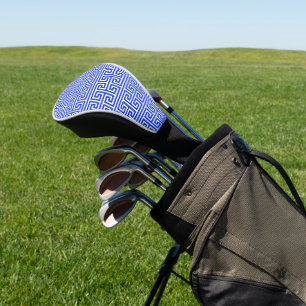Griechischer Meander Key Square H Pattern Blau Golf Headcover