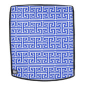 Griechischer Meander Key Square H Pattern Blau Rucksack (Abnehmbare Front)