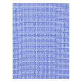 Griechischer Meander Key Square H Pattern Blau Tischdecke (Vorderseite)