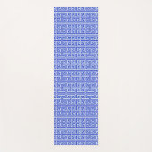 Griechischer Meander Key Square H Pattern Blau Yogamatte (Vorderseite)