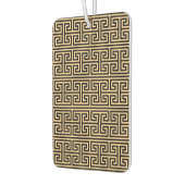 Griechischer Meander Key Square H Pattern Brown Autolufterfrischer (Links)