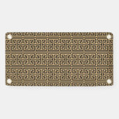 Griechischer Meander Key Square H Pattern Brown Banner (Horizontal)