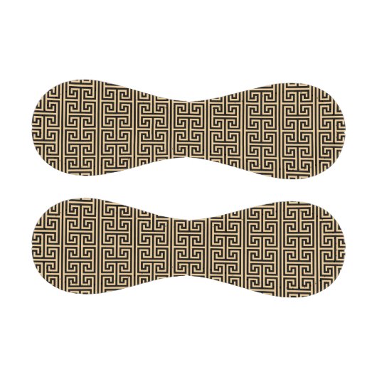 Griechischer Meander Key Square H Pattern Brown Baseball (Paneele)
