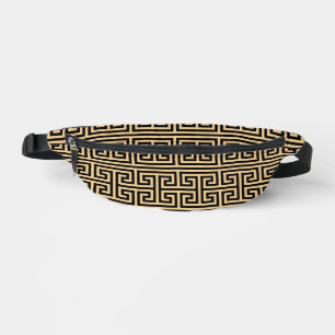 Griechischer Meander Key Square H Pattern Brown Bauchtasche