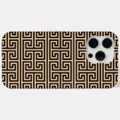 Griechischer Meander Key Square H Pattern Brown Case-Mate iPhone Hülle (Rückseite (Horizontal))