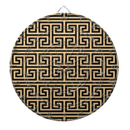 Griechischer Meander Key Square H Pattern Brown Dartscheibe