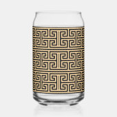Griechischer Meander Key Square H Pattern Brown Dosenglas (Rechts)