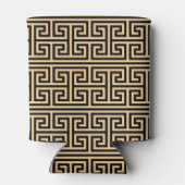 Griechischer Meander Key Square H Pattern Brown Dosenkühler (Rückseite)