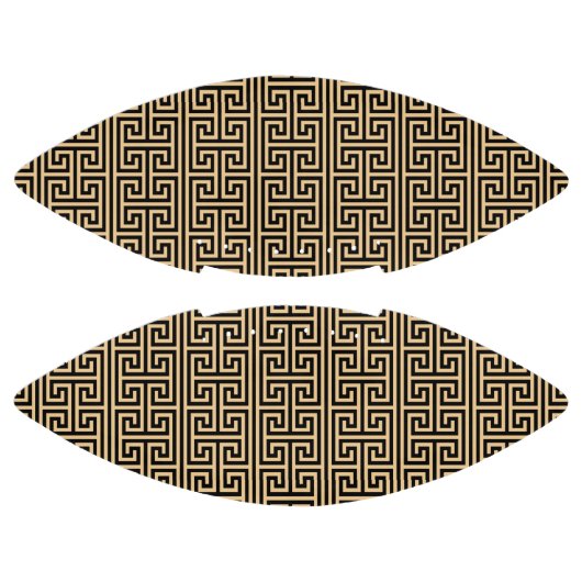Griechischer Meander Key Square H Pattern Brown Football (Paneele)