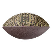 Griechischer Meander Key Square H Pattern Brown Football (Gedreht 90)