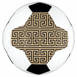 Griechischer Meander Key Square H Pattern Brown Fußball
