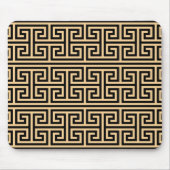 Griechischer Meander Key Square H Pattern Brown Mousepad (Vorne)