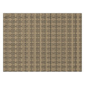 Griechischer Meander Key Square H Pattern Brown Tischdecke (Vorderseite (Horizontal))