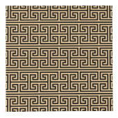 Griechischer Meander Key Square H Pattern Brown Würfel (Vorderseite)