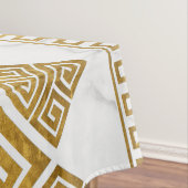 Griechischer Meander - Weißer Marmor und Gold der  Tischdecke (Beispiel)