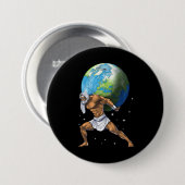 Griechischer Mythologie, Gott Atlas Button (Vorne & Hinten)