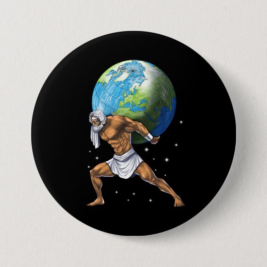 Griechischer Mythologie, Gott Atlas Button (Vorderseite)