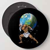 Griechischer Mythologie, Gott Atlas Button (Vorne & Hinten)