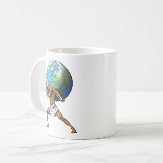 Griechischer Mythologie, Gott Atlas Kaffeetasse (Vorderseite Links)