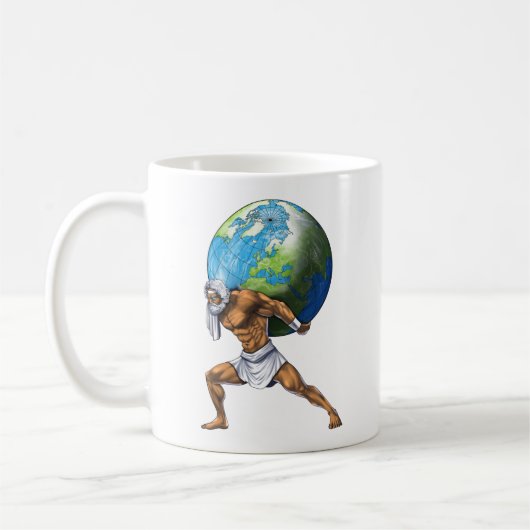 Griechischer Mythologie, Gott Atlas Kaffeetasse (Links)