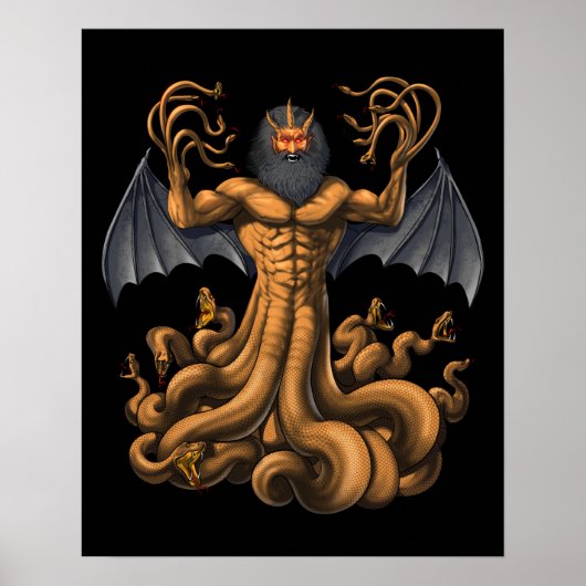 Griechischer Mythologie-Kreaturentypphon Poster (Vorne)