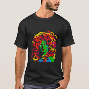 Griechischer Mythologie-Medusa-Pop T-Shirt