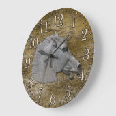 Griechischer Mythologiekopf Große Wanduhr (Winkel)