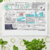 Griechischer Mythos Comix Orpheus Teetuch Küchentuch (Gefaltet)