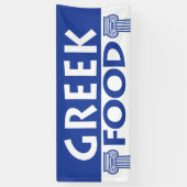 Griechischer Nahrungsmittel-LKW oder -festival Banner (Vertikal)