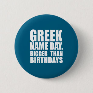 Griechischer Namenstag größer als Geburtstag Griec Button