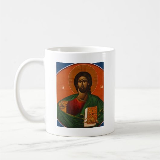 GRIECHISCHER ORTHODOXER IKONEN-JESUS CHRISTUS KAFFEETASSE (Links)