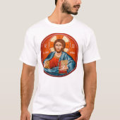 Griechischer orthodoxer MauerT - Shirt Jesuss (Vorderseite)