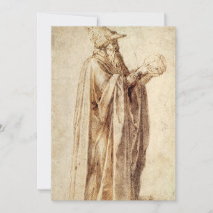 Griechischer Philosoph mit menschlichem Schädel vo