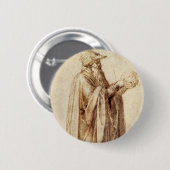 Griechischer Philosoph mit menschlichem Schädel vo Button (Vorne & Hinten)