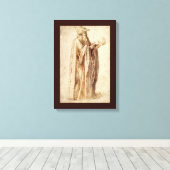 Griechischer Philosoph mit menschlichem Schädel vo Leinwanddruck (Insitu (Holzboden))