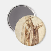 Griechischer Philosoph mit menschlichem Schädel vo Magnet (Vorderseite/Rückseite)