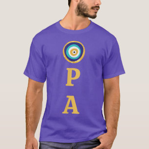Griechischer Pride Opa Evil Eye Curse Protection  T-Shirt