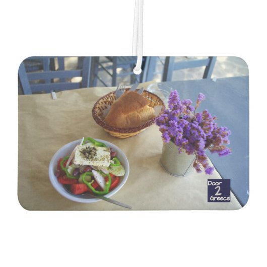 Griechischer Salat Autolufterfrischer (Rückseite)