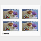 Griechischer Salat Rechteckiger Aufkleber (Blatt)