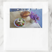 Griechischer Salat Rechteckiger Aufkleber (Tasche)