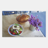 Griechischer Salat Rechteckiger Aufkleber (Vorderseite)