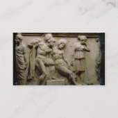 Griechischer Sarkophag mit einer Szene, die den Visitenkarte (Rückseite)