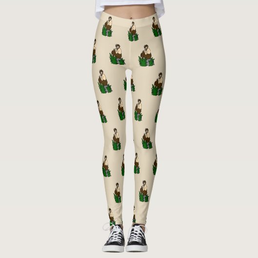 Griechischer Satyr God Pan Leggings (Vorderseite)