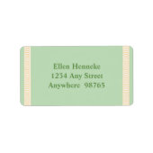 Griechischer Schlüssel Adressaufkleber (Vorne)