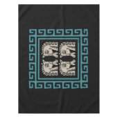 Griechischer Schlüssel aus dem Mittelalter mit Pfe Tischdecke (Vorderseite)